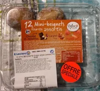 12 mini beignets choc. nois. caram. fraise