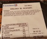 Rouleau de printemps