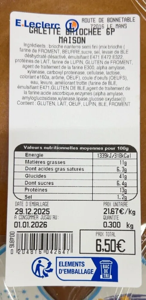 galette Brioche