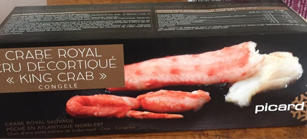 Crabe royal cru décortiqué