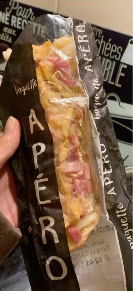 baguette apero reblochon lardon oignon