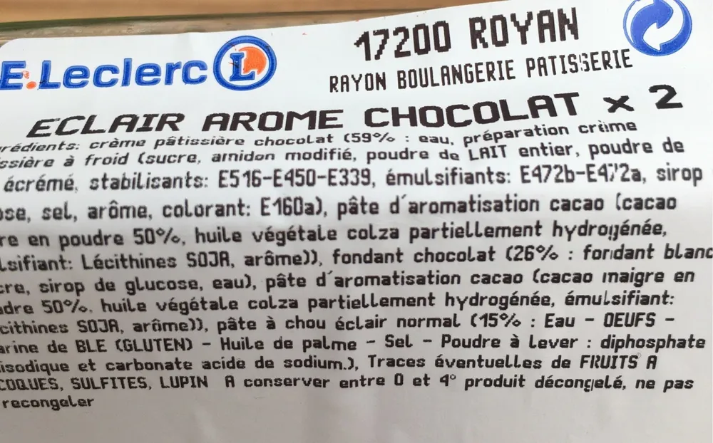 Eclair au chocolat