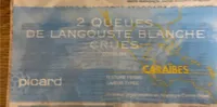 2 Queues de langouste blanche crues