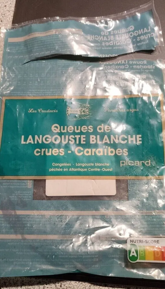 Queues de Langouste blanche crue