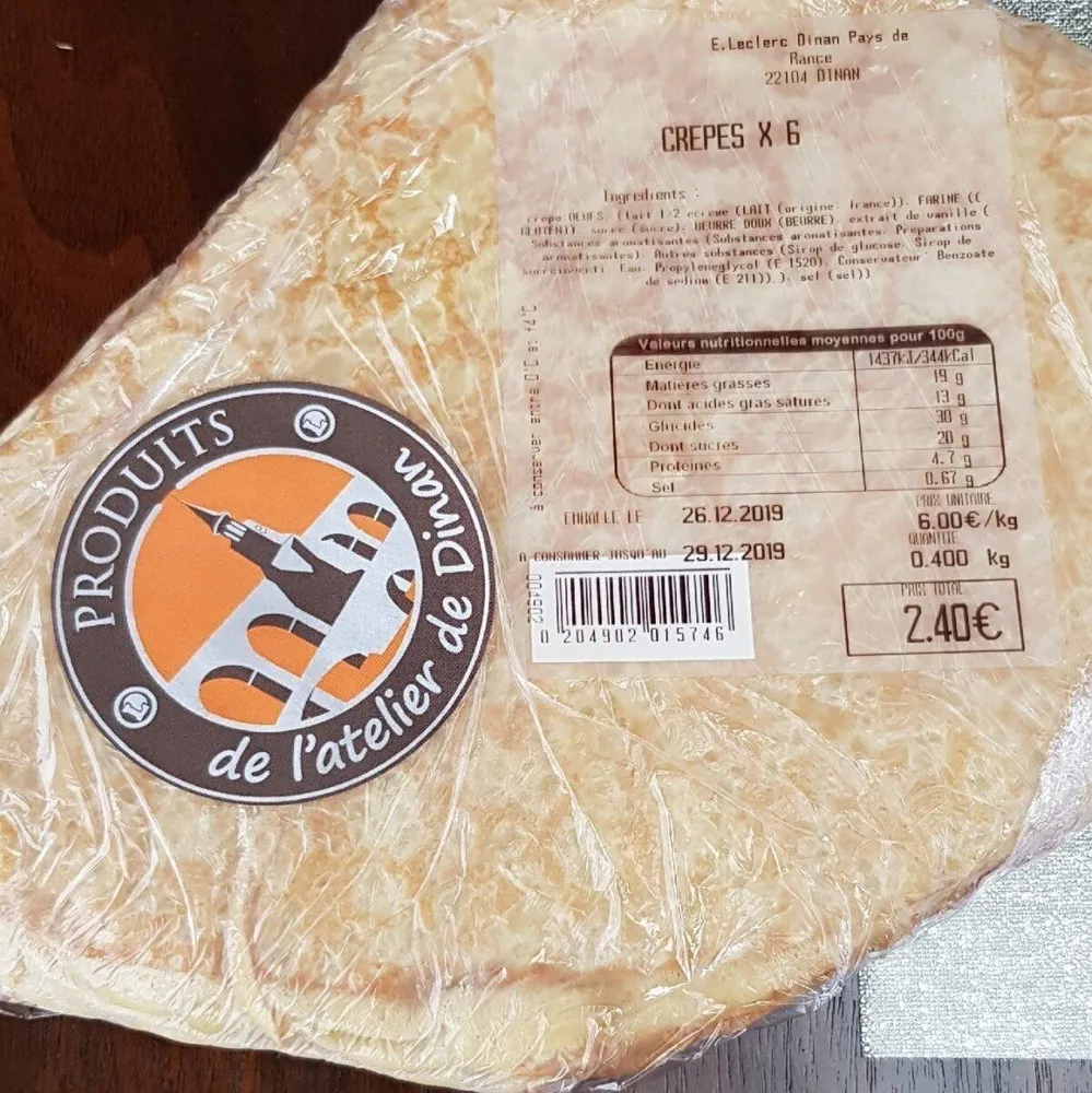 Crêpe  de l atelier de Dinan