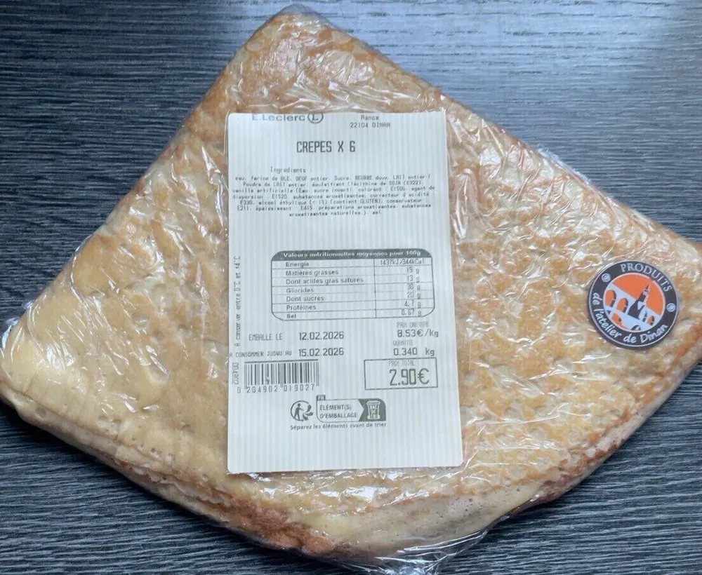 Crêpes x6