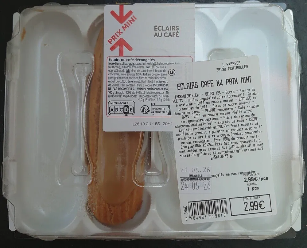 Éclairs au café