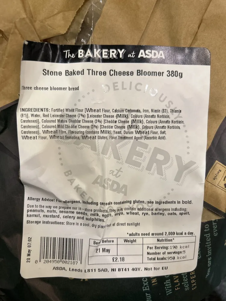 Stone Baked Three Cheese Bloomer