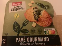 Pavé gourmand épinards et fromage
