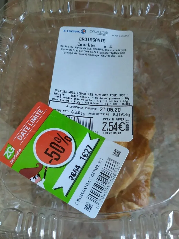 Croissants courbés