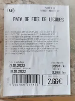 PÂTE DE FPIE DE LICQUES