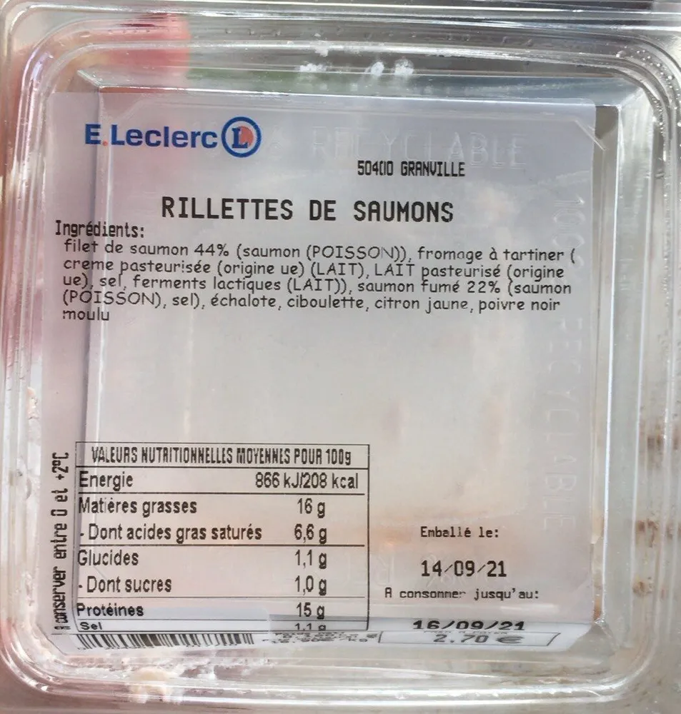 Rillettes de saumon