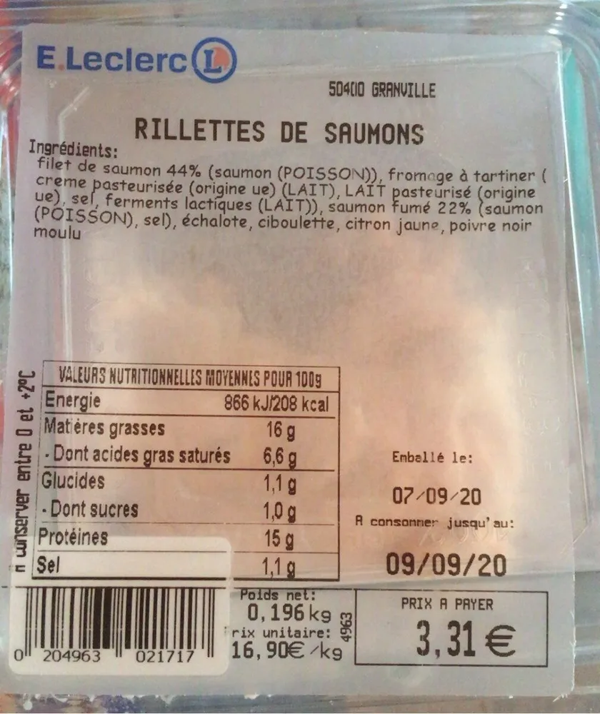 Rillettes de saumon