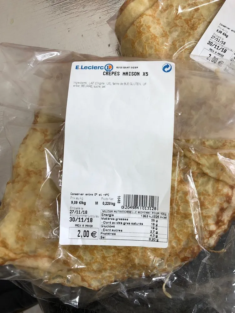 Crepes maison X5
