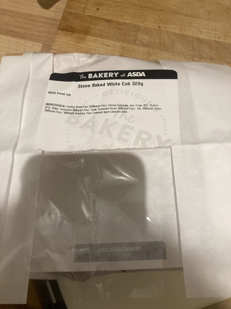 Stone Baked White Cob 380g