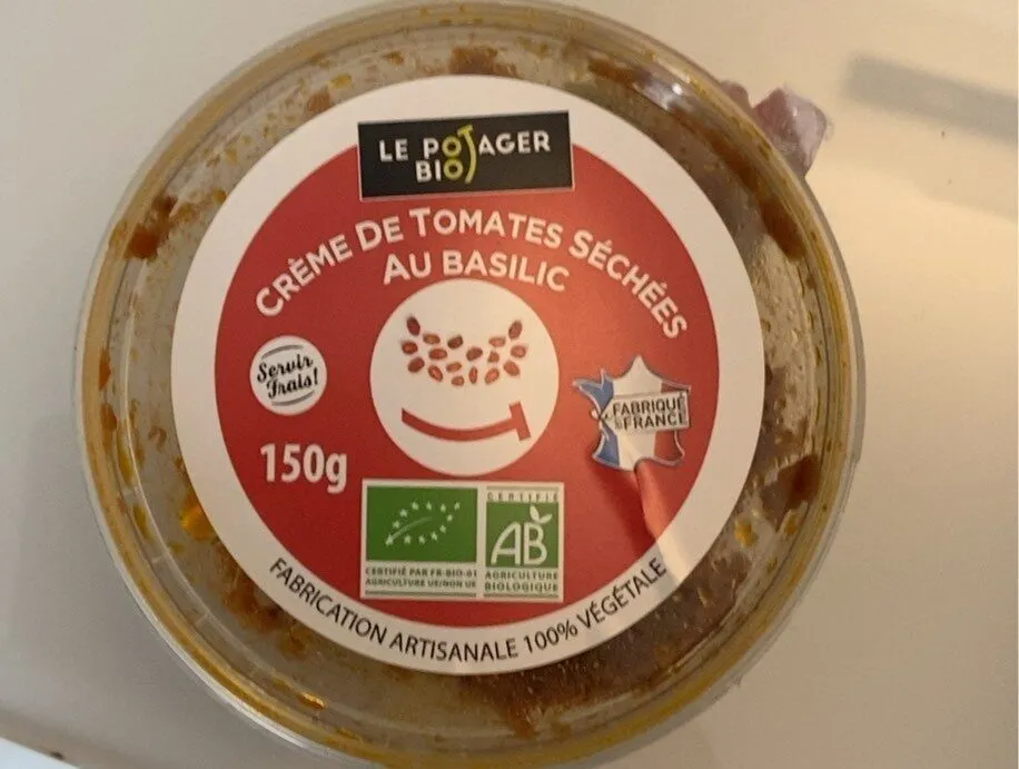 Creme de tomates sechees au basilic