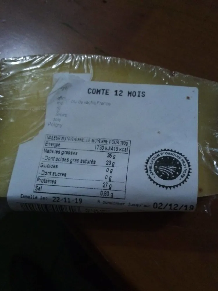 Comté 12 mois