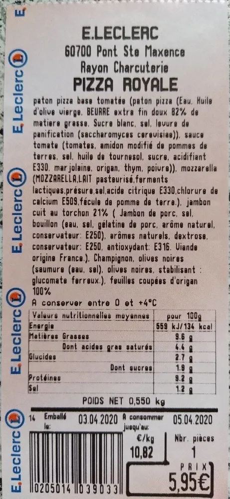 Pizza royale