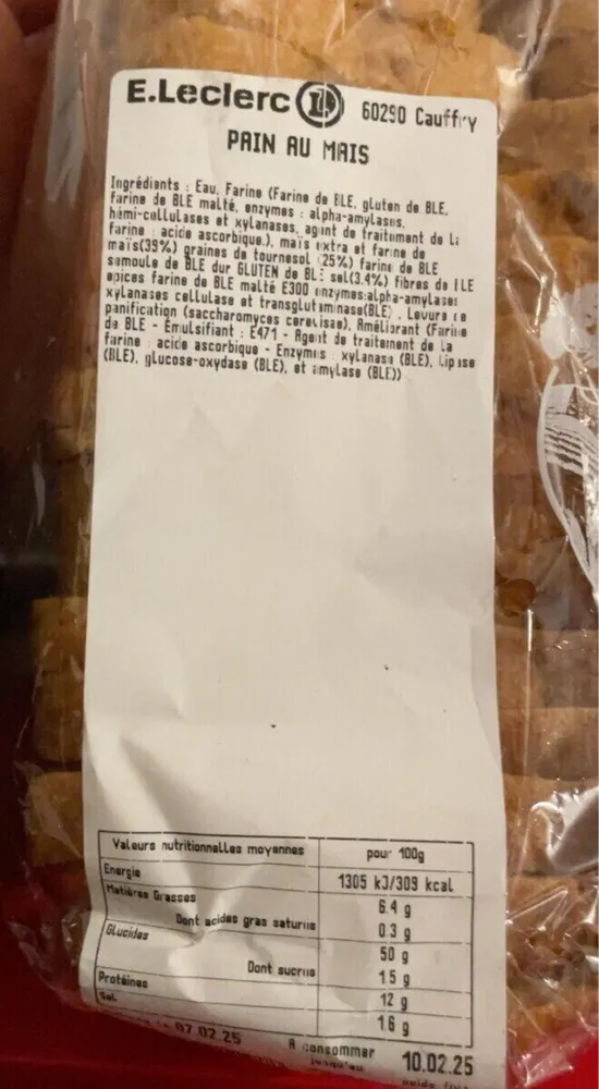 Pain au maïs