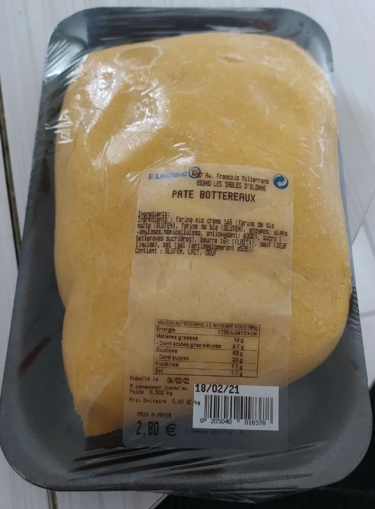 Pâte Bottereaux