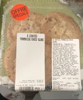 Cookies framboise chocolat blanc