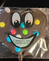 Sucette au chocolat noir Smarties