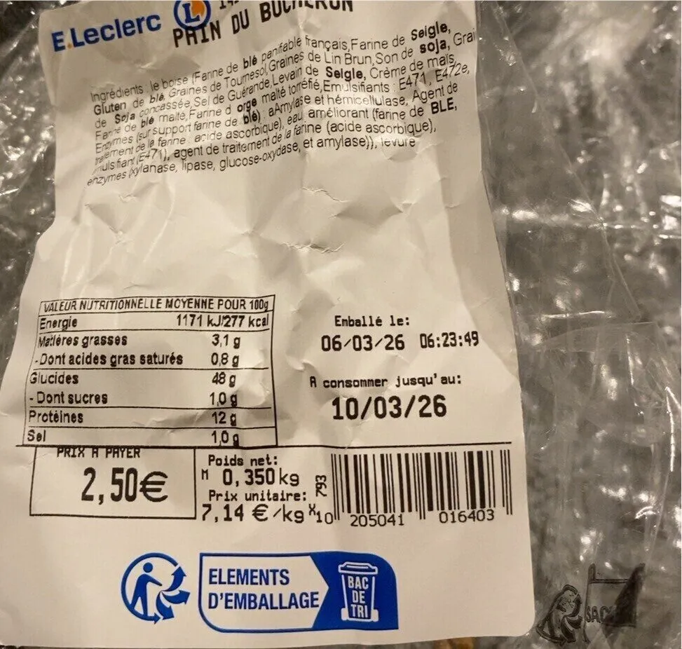 Pain Du Bûcheron