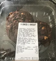 6 cookies 3 chocolat