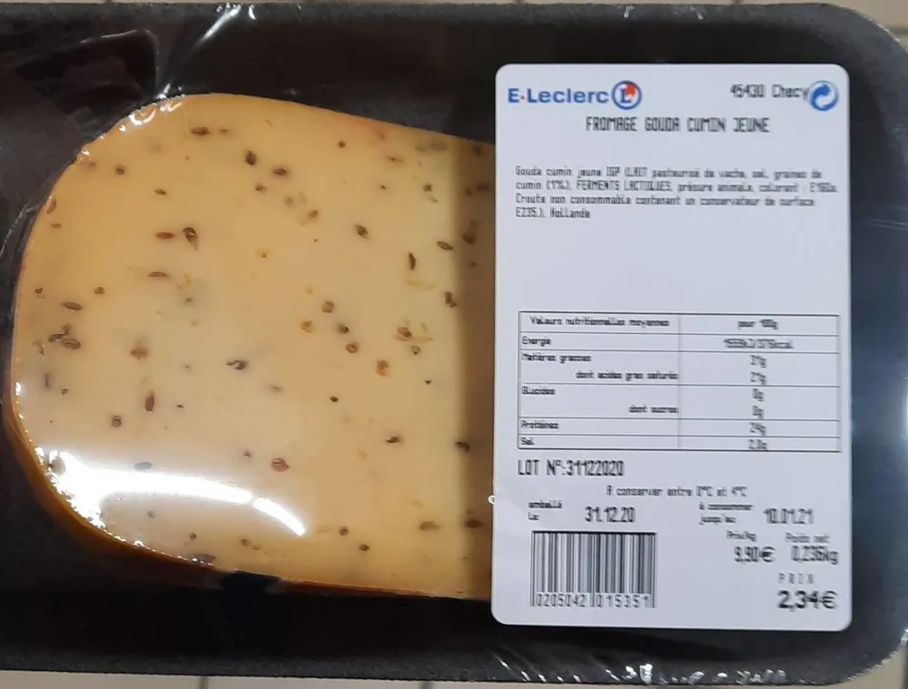 Fromage gouda cumin jeune