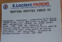 Muffins pépites de choco