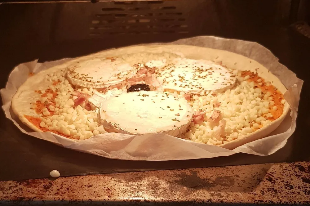 Pizza du berger crue