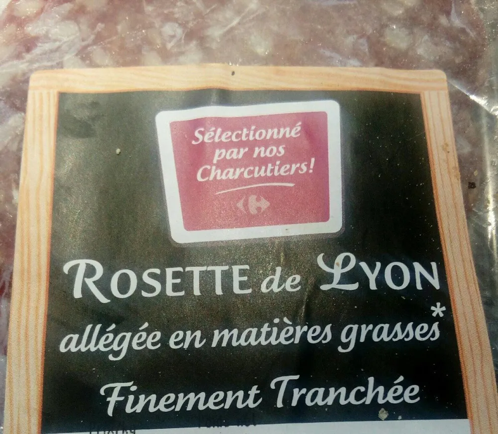 Rosette de Lyon allégée en matière grasses