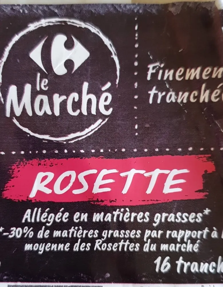 Rosette allégée en matière grasse
