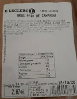 Gros pain de campagne