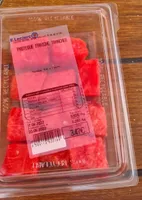 Pastèque fraîche tranchée