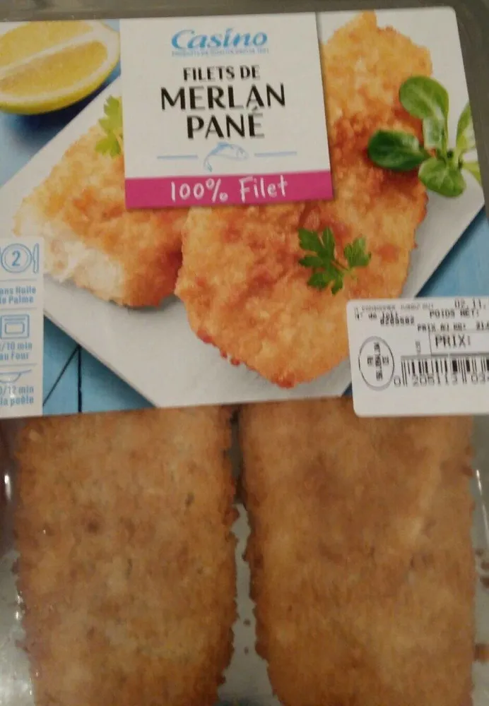 Filet de merlan pané