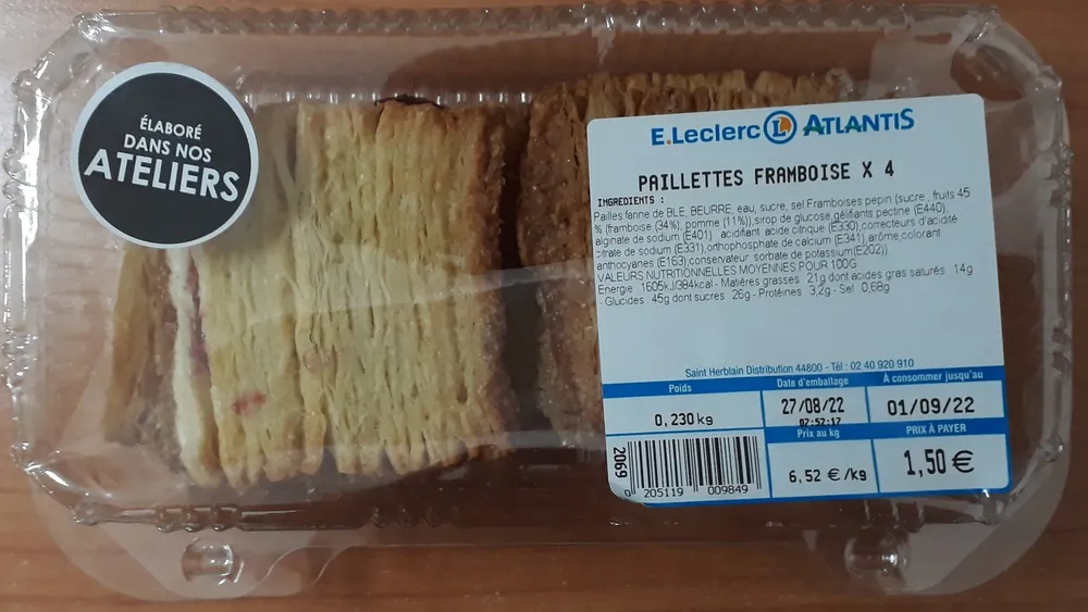 Paillettes framboise