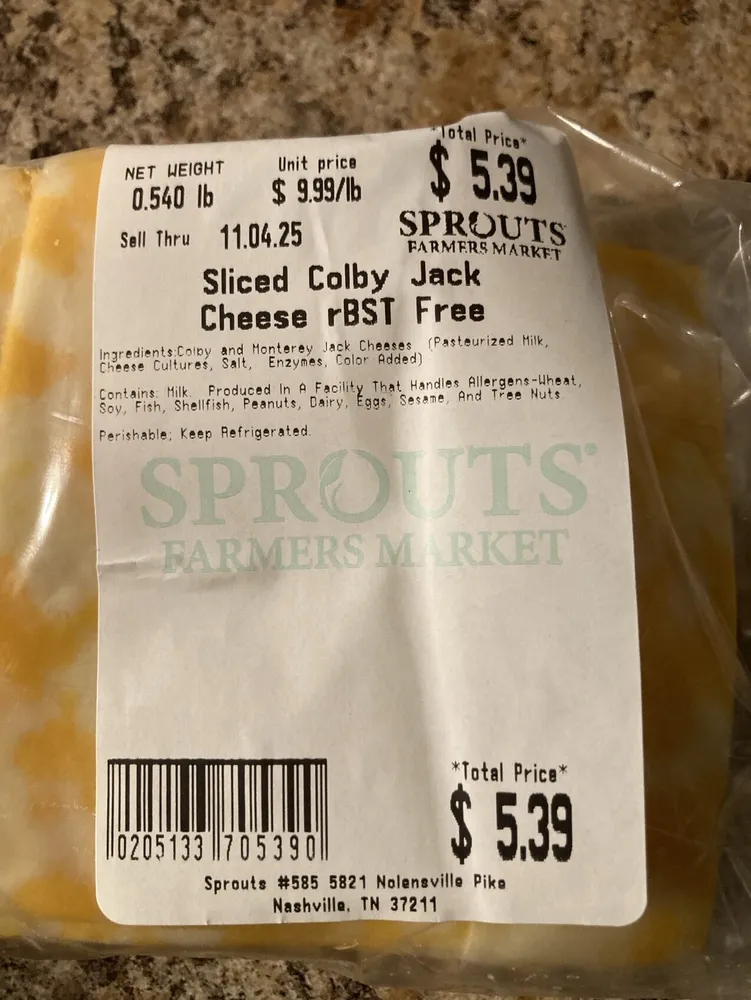 Colby Jack Slice Cheese