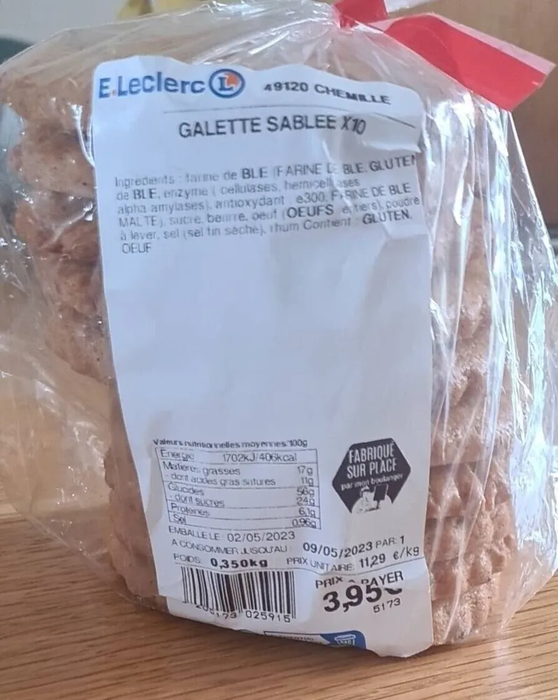Galette sablée
