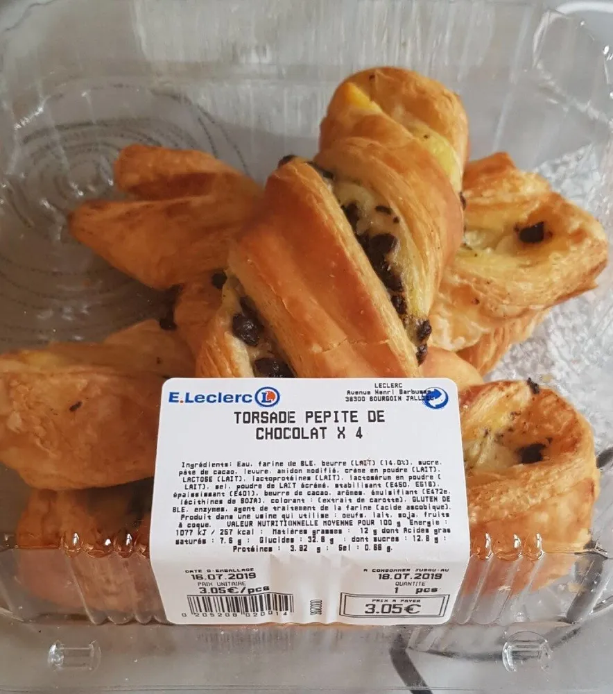Torsade pepite de chocolat