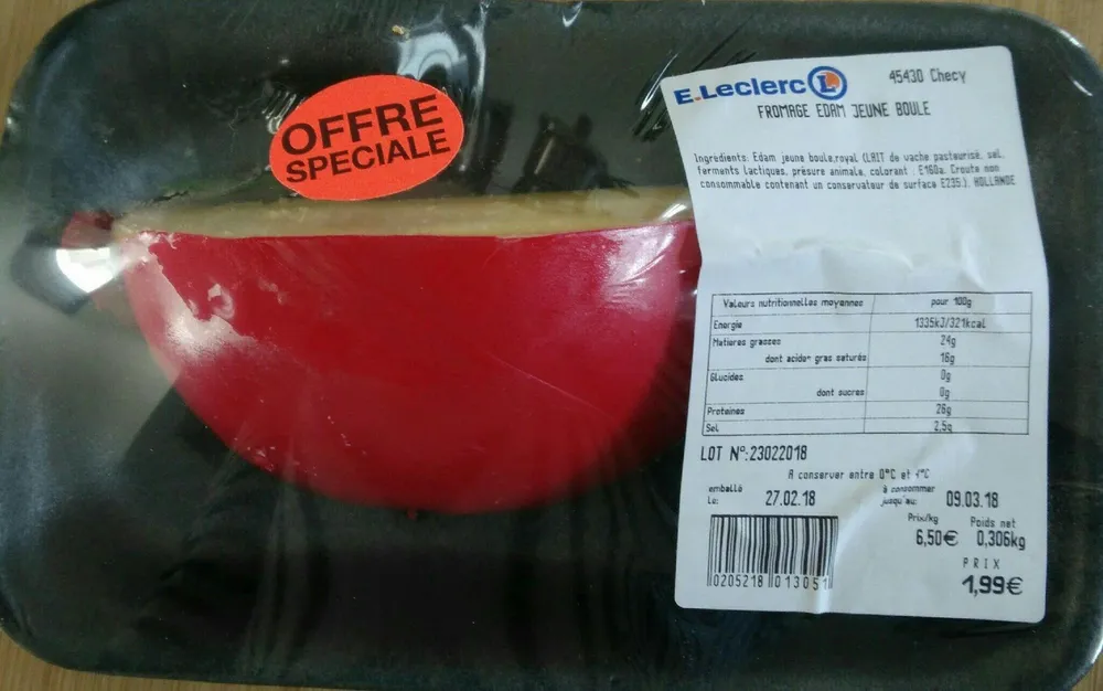 Fromage Edam Jeune Boule