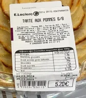 Leclerc tarte aux pomles