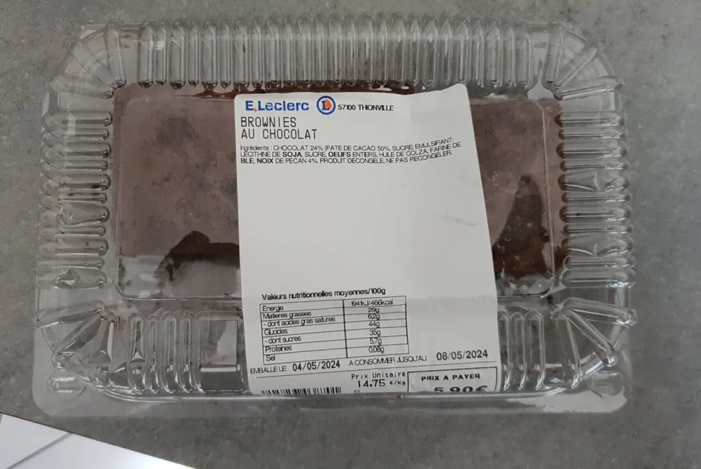 Brownies au chocolat