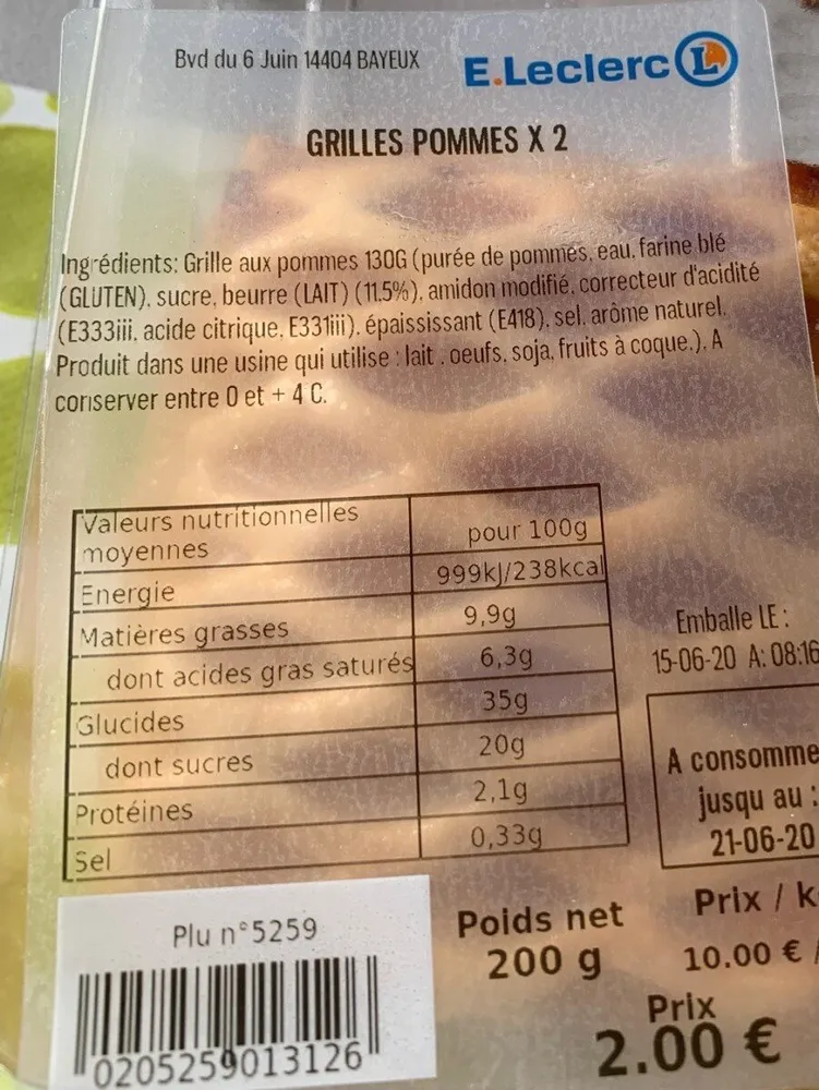 GRILLES POMME