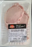 Côté de porc salée sans os cuite supérieur