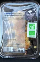 Crumble pomme banane chocolat bio
