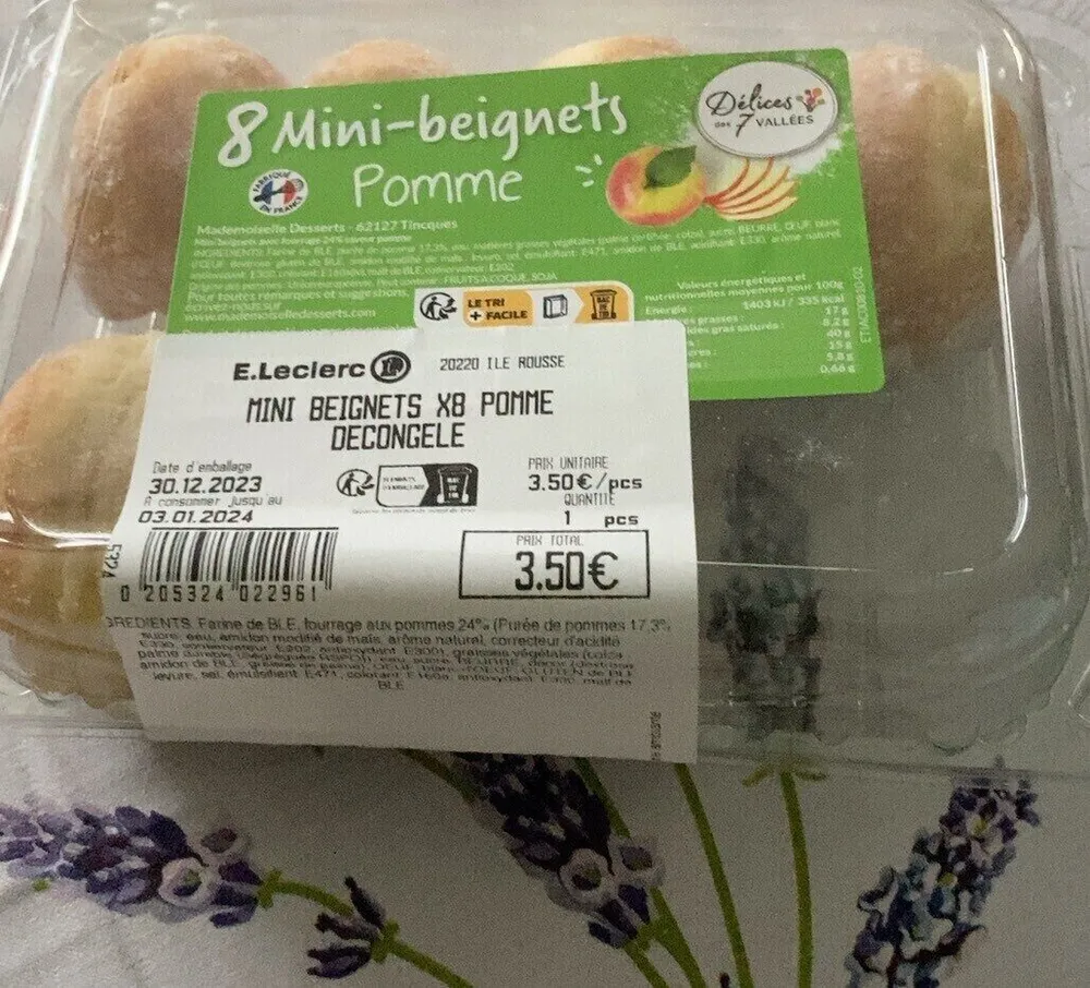 8 mini-beignets pomme