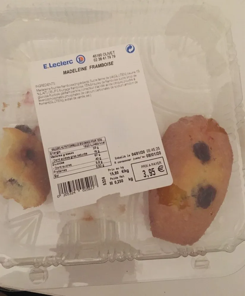 Madeleine framboise