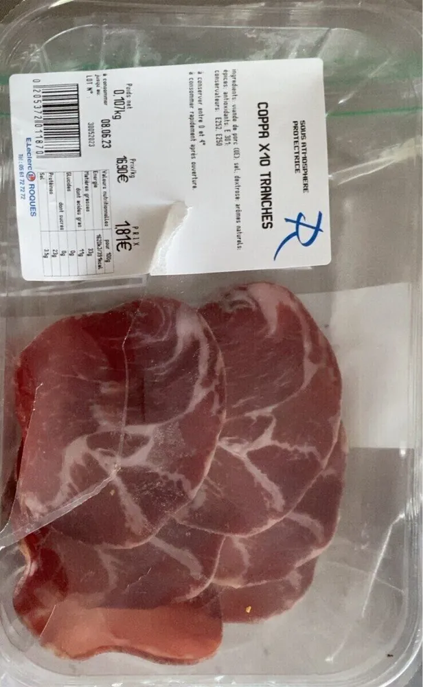 Coppa x10 tranches