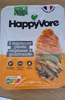 Suprême panés végétaux